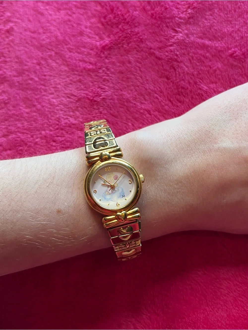 Precious Moments Gold-tone Women's Vintage Watch 2001